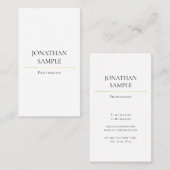 モダントレンディークリーンデザインプエレガントライナラグジュアリー 名刺 (正面/裏面)