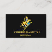 モダントレンディークール稲妻電気技師 名刺 (裏面)