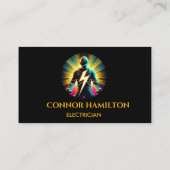 モダントレンディークール稲妻電気技師 名刺 (裏面)