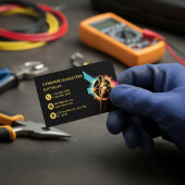 モダントレンディークール稲妻電気技師 名刺