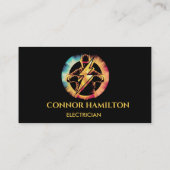 モダントレンディークール稲妻電気技師 名刺 (裏面)