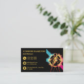 モダントレンディークール稲妻電気技師 名刺 (スタンド正面)