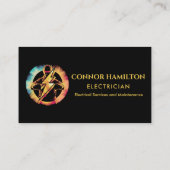 モダントレンディークール稲妻電気技師 名刺 (裏面)