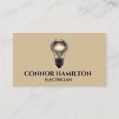 モダントレンディークール電球電気技師 名刺 (裏面)
