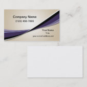 モダントレンディーグラフィックタンパープル 名刺 (正面/裏面)
