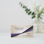 モダントレンディーグラフィックタンパープル 名刺 (スタンド正面)