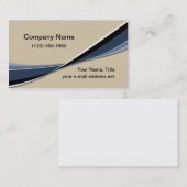モダントレンディーグラフィックタンブルー 名刺 (正面/裏面)