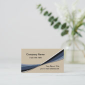 モダントレンディーグラフィックタンブルー 名刺 (スタンド正面)