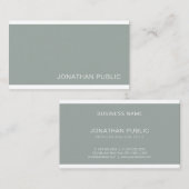 モダントレンディーグリスタイリッシューンお洒落デザインラグジュアリー 名刺 (正面/裏面)