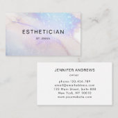 モダントレンディーグリッターサロン名刺 名刺 (正面/裏面)