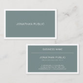 モダントレンディーグリーンクリエイティブお洒落デザインラグジュアリー 名刺 (正面/裏面)