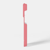 モダントレンディーコーラルピンク書道台本の名前 iPhoneケース (左側面)