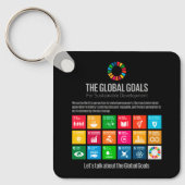 モダントレンディーサステナビリティゴール教育 キーホルダー (正面)