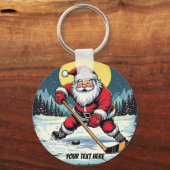 モダントレンディーサン遊タのアイスホッケーカスタム キーホルダー (裏面)