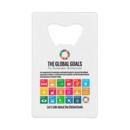 モダントレンディーサ感動的ステナビリティゴール クレジットカード栓抜き