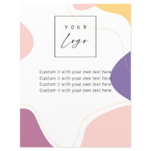 モダントレンディーシックな波状の形状あなたのロゴ