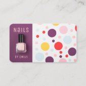 モダントレンディーシックプロフェッショナルネイルアートスパサロン 名刺 (正面)