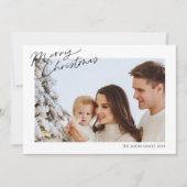 モダントレンディーシンプルクリスマスのコラージュ写真 シーズンカード (正面)