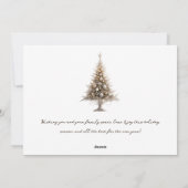 モダントレンディーシンプルクリスマスカップル写真 シーズンカード (裏面)