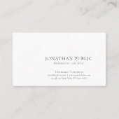 モダントレンディーシンプルデザインエレガントテンプレート 名刺 (正面)