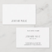 モダントレンディーシンプルデザインプロフェッショナルエレガント 名刺 (正面/裏面)