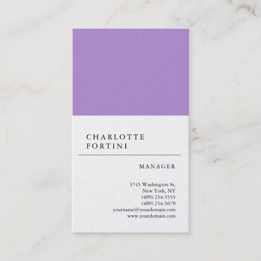 モダントレンディーシンプルミニマリストパールプレミアム 名刺 (正面)