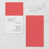 モダントレンディーシンプルミニマリストパールプレミアム 名刺 (正面/裏面)