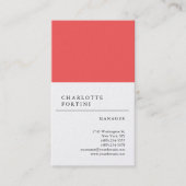 モダントレンディーシンプルミニマリストパールプレミアム 名刺 (正面)