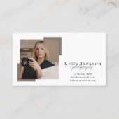 モダントレンディーシンプル4写真家 名刺 (正面)