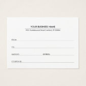 モダントレンディーシンプルQRコードギフト券カード (裏面)