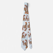 モダントレンディーシーフードロブスターカラフル ネクタイ (正面)