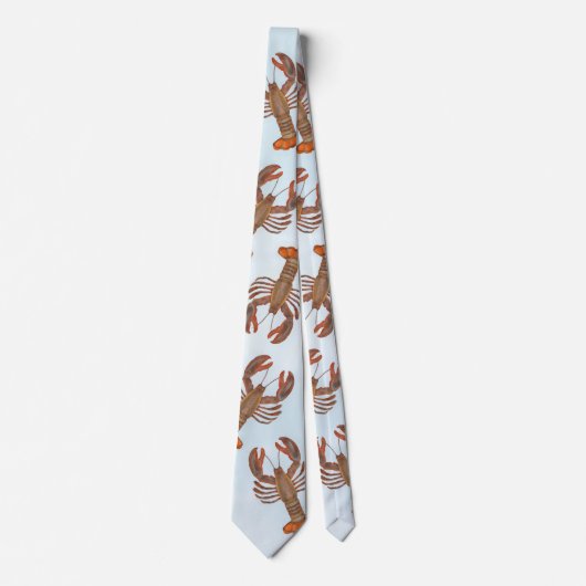 モダントレンディーシーフードロブスターカラフル ネクタイ (正面)
