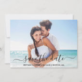 モダントレンディースクリプト写真Date Cardを保存 セーブザデート (正面)