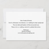 モダントレンディースクリプト日付カードの変更 セーブザデート (裏面)