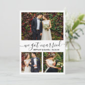 モダントレンディースクリプト3写真We得 結婚した 案内状 (スタンド正面)