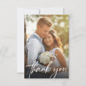 モダントレンディースクリプ結婚ト2の写真 サンキューカード (正面)