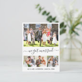 モダントレンディースクリ得プトWe 結婚した 4 Photo ポストカード (スタンド正面)