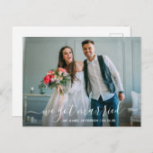 モダントレンディースクリ得結婚したプト ポストカード (正面/裏面)