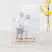 モダントレンディーススタイリッシュクリプト写真記念日 カード (黄色い花)