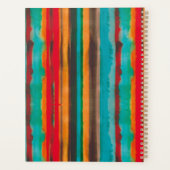 モダントレンディーストライプパーソナライズされた プランナー手帳 (裏面)