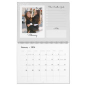 モダントレンディースナップショット写真スクラップブック作りコラージュ カレンダー (2月 2026)