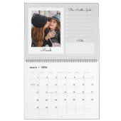 モダントレンディースナップショット写真スクラップブック作りコラージュ カレンダー (3月 2026)