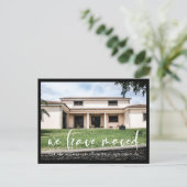 モダントレンディータイポグラフィ移動 ポストカード (スタンド正面)