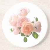 モダントレンディーテンプレートエレガントバラデザイン コースター (正面)