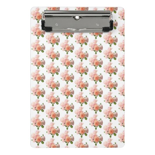 モダントレンディーテンプレートエレガントバラデザイン ミニクリップボード (正面)