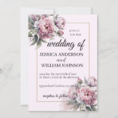 モダントレンディーデシンガーダスティバラ赤面除草 招待状 (正面)