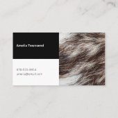 モダントレンディードエレガントグトレーナーペットトリマークール 名刺 (裏面)