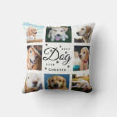 モダントレンディードッ最高のグEver Pet Paw Photo Collage クッション (裏面)