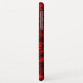 モダントレンディーネオン赤曲線抽象芸術パターン Case-Mate iPhoneケース (裏面/左)