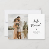 モダントレンディーハートス結婚クリプトの発表 サンキューカード (正面)